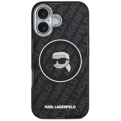 Karl Lagerfeld IML Karl Head Logo MagSafe Case for iPhone 17 - Black