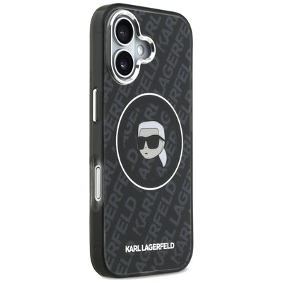 Karl Lagerfeld IML Karl Head Logo MagSafe Case for iPhone 17 - Black