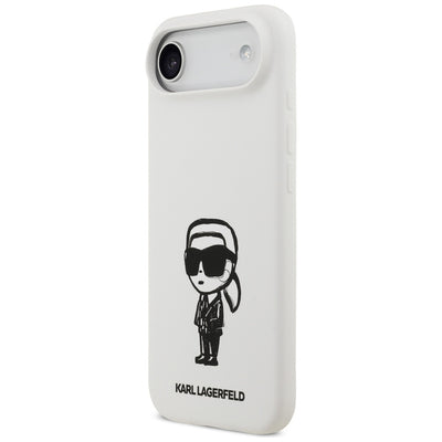 Karl Lagerfeld Silicone Karl Sketch & Logo MagSafe Case for iPhone 17 Air - White