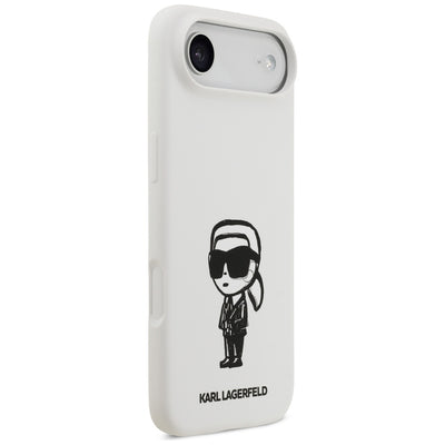 Karl Lagerfeld Silicone Karl Sketch & Logo MagSafe Case for iPhone 17 Air - White