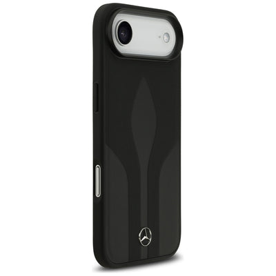 Mercedes Leather The Move MagSafe case for iPhone 17 Air - black