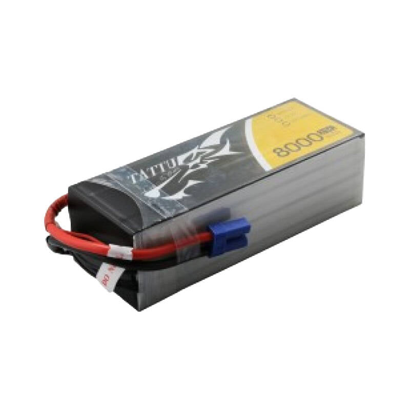 Tattu 8000mAh 22.2V 25C 6S1P Lipo Battery Pack with EC5 - Image 1