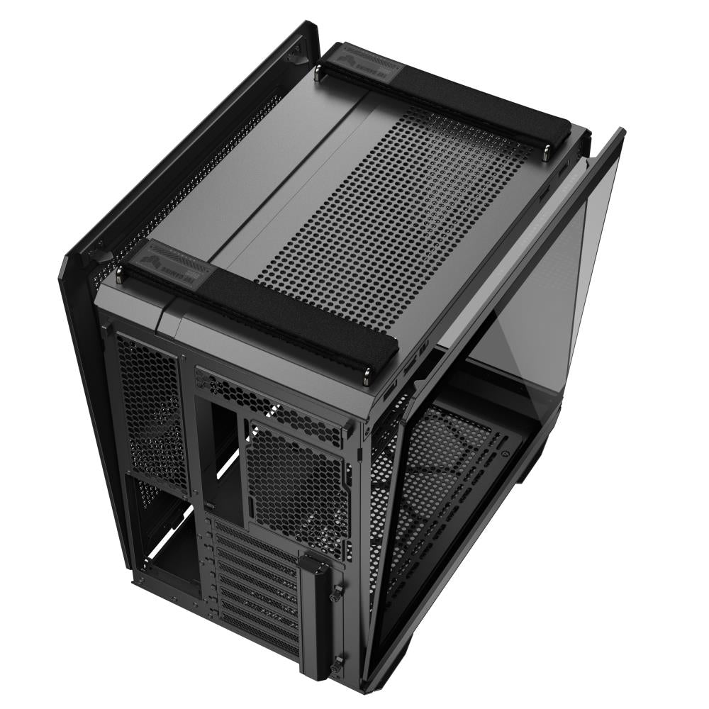 Case ASUS TUF Gaming GT502 Horizon MidiTower Case product features Transparent panel Not included ATX MicroATX MiniITX Colour Black TUFGAMINGGT502HORIZON