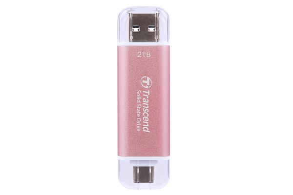 External SSD TRANSCEND ESD310 2TB USB-C USB 3D NAND Write speed 950 MBytes/sec Read speed 1050 MBytes/sec TS2TESD310P