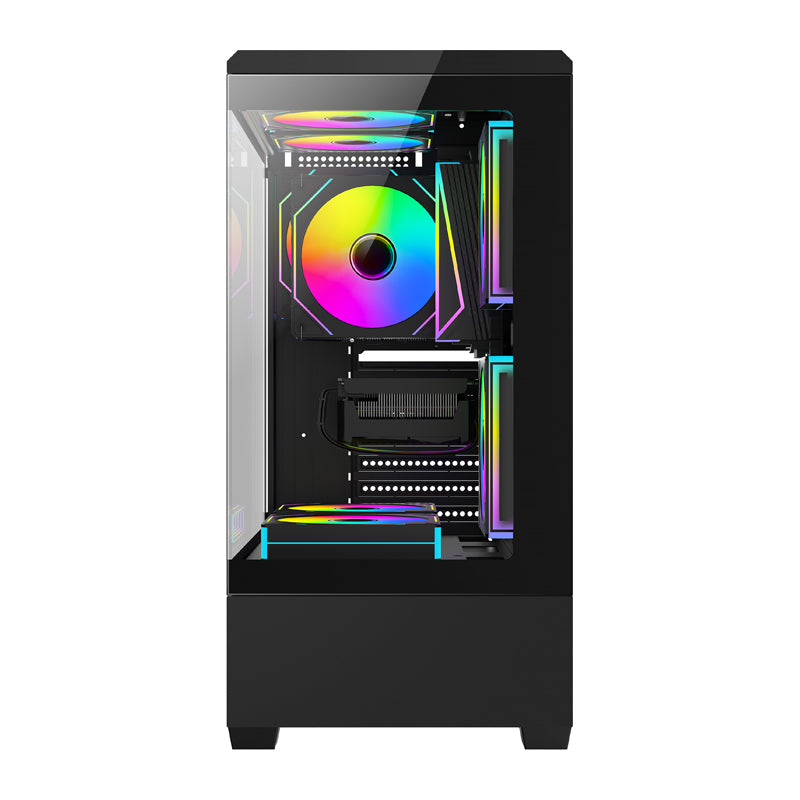 DarkFlash C365 computer case (black) + 5 fans - Image 4
