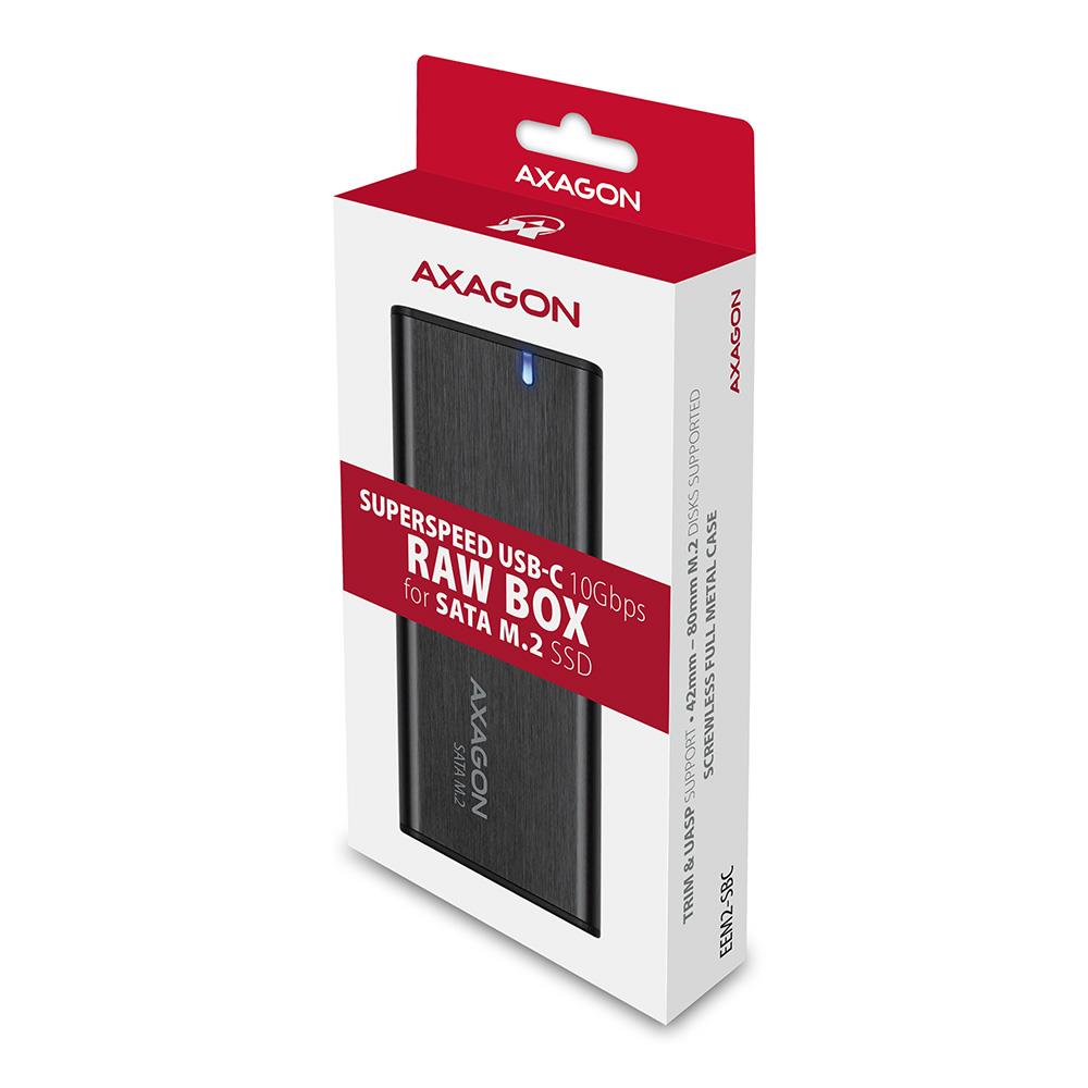 SSD ACC ENCLOSURE M.2 SATA/USB-C EEM2-SBC AXAGON