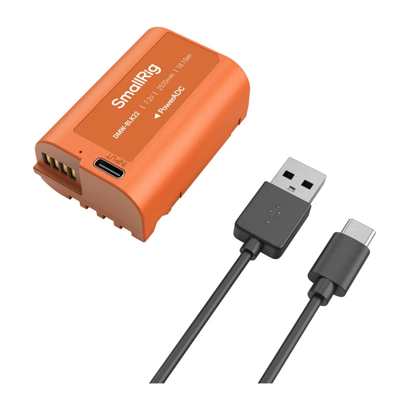 Camera battery SMALLRIG DMW-BLK22 (orange) - Image 3