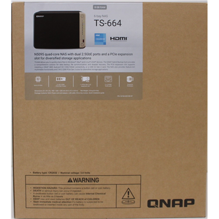 SALE OUT. QNAP | 6-Bay desktop NAS | TS-664-8G | Intel Celeron | N5095 4-core | Processor frequency 2.9 GHz | 8 GB | DDR