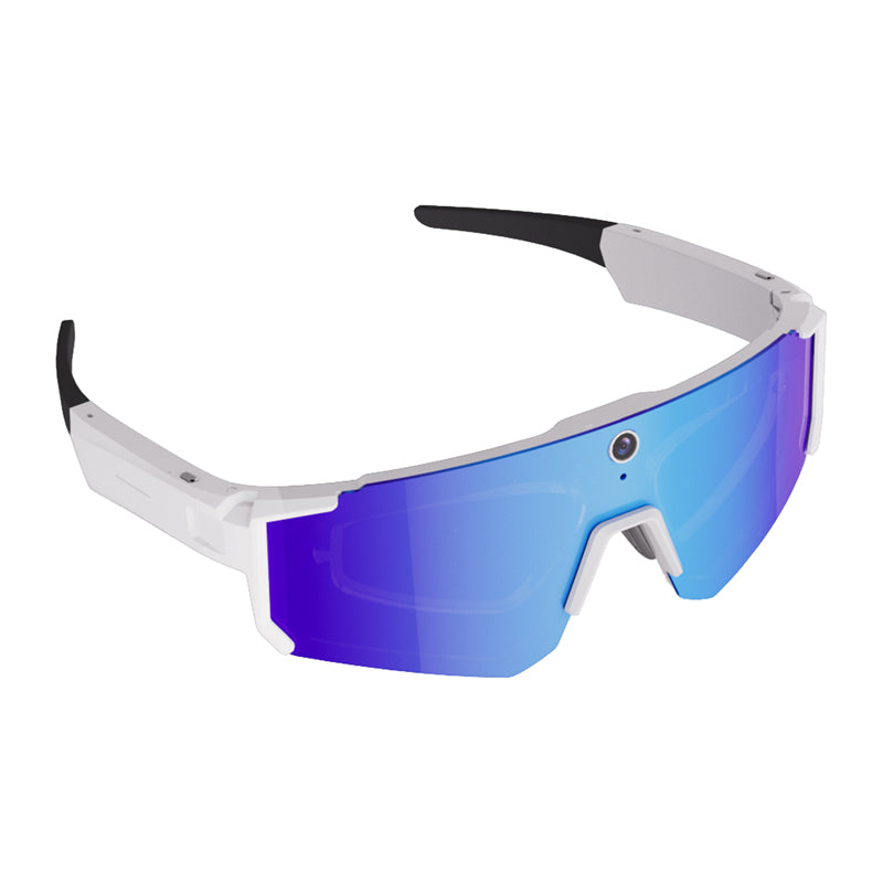 Colmi V06 AI White Sports Sunglasses (with blue lenses) - Image 5