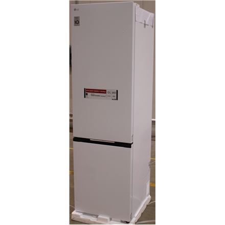 SALE OUT. LG GBBS322CSW Refrigerator, C, Free-standing, Combi, Height 2.03 m, Net fridge 262 L, Net freezer 113 L, White