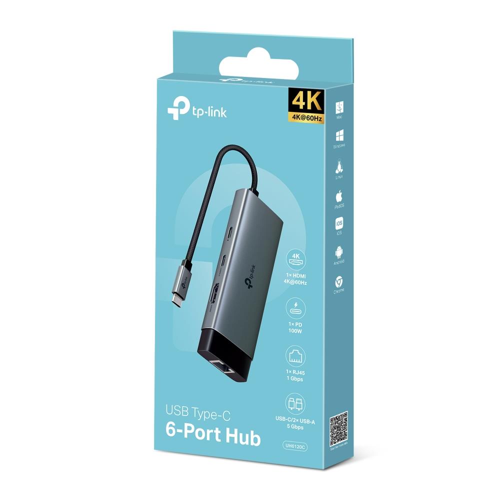I/O HUB USB-C 6PORT/UH6120C TP-LINK