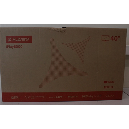 SALE OUT. Allview | 40iPlay6000-F/1 | 40" (101 cm) | Smart TV | VIDAA | FHD | Black | DAMAGED PACKAGING