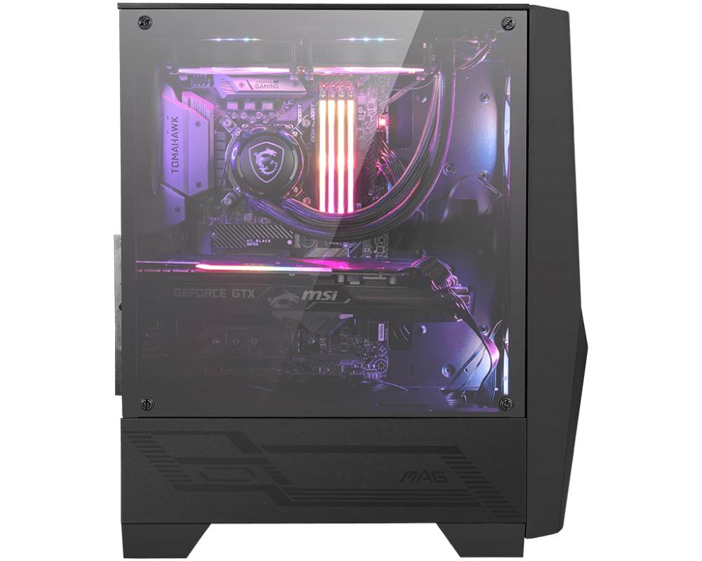Case MSI MAG Forge 100R MidiTower Not included ATX MicroATX MiniITX Colour Black MAGFORGE100R