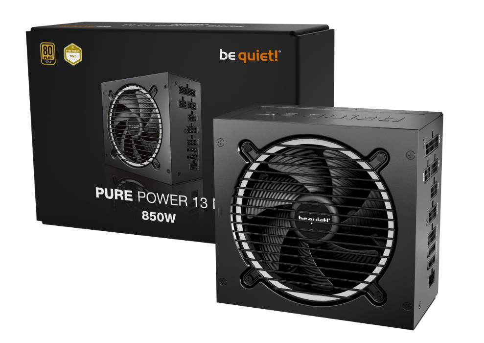 Power Supply BE QUIET Pure Power 13 850 Watts Peak Power 900 Watts Efficiency 80 PLUS GOLD PFC Active MTBF 100000 hours BP027EU