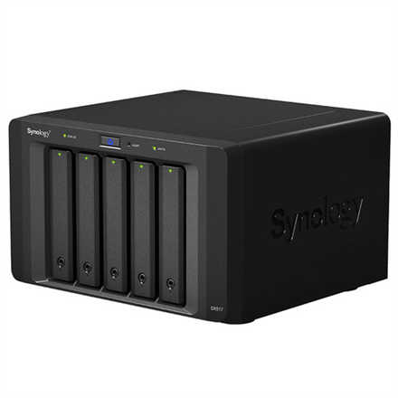 Synology | Tower NAS Expansion Unit | DX517 | up to 5 HDD/SSD Hot-Swap (drives not included) | Internal AC 100-240V Univ