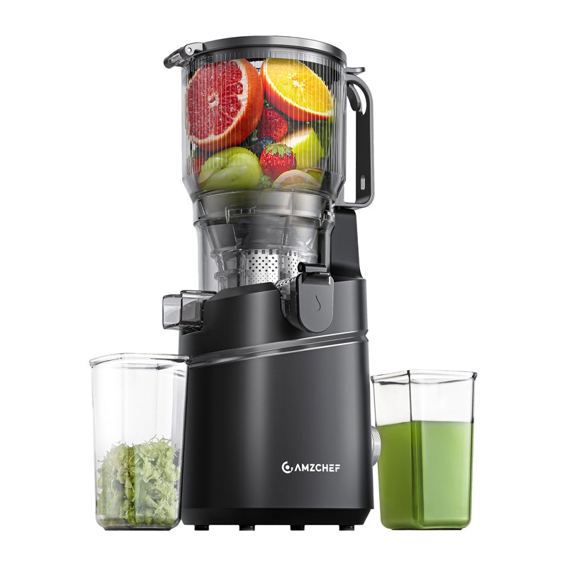 AMZCHEF SJ-036CBK Slow Juicer (Black) - Image 4