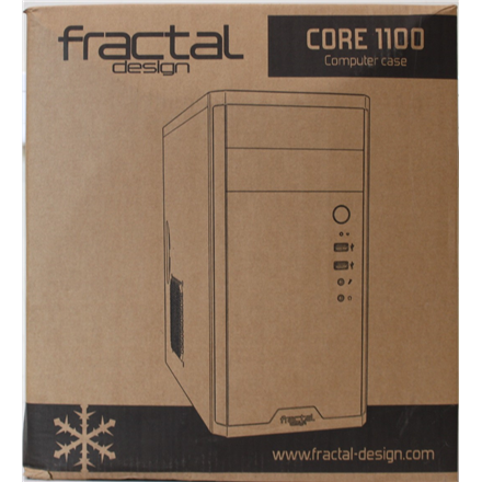 SALE OUT. Fractal Design Core 1100, Black | Fractal Design | CORE 1100 | Black | Micro ATX | DAMAGED PACKAGING, DENTED B
