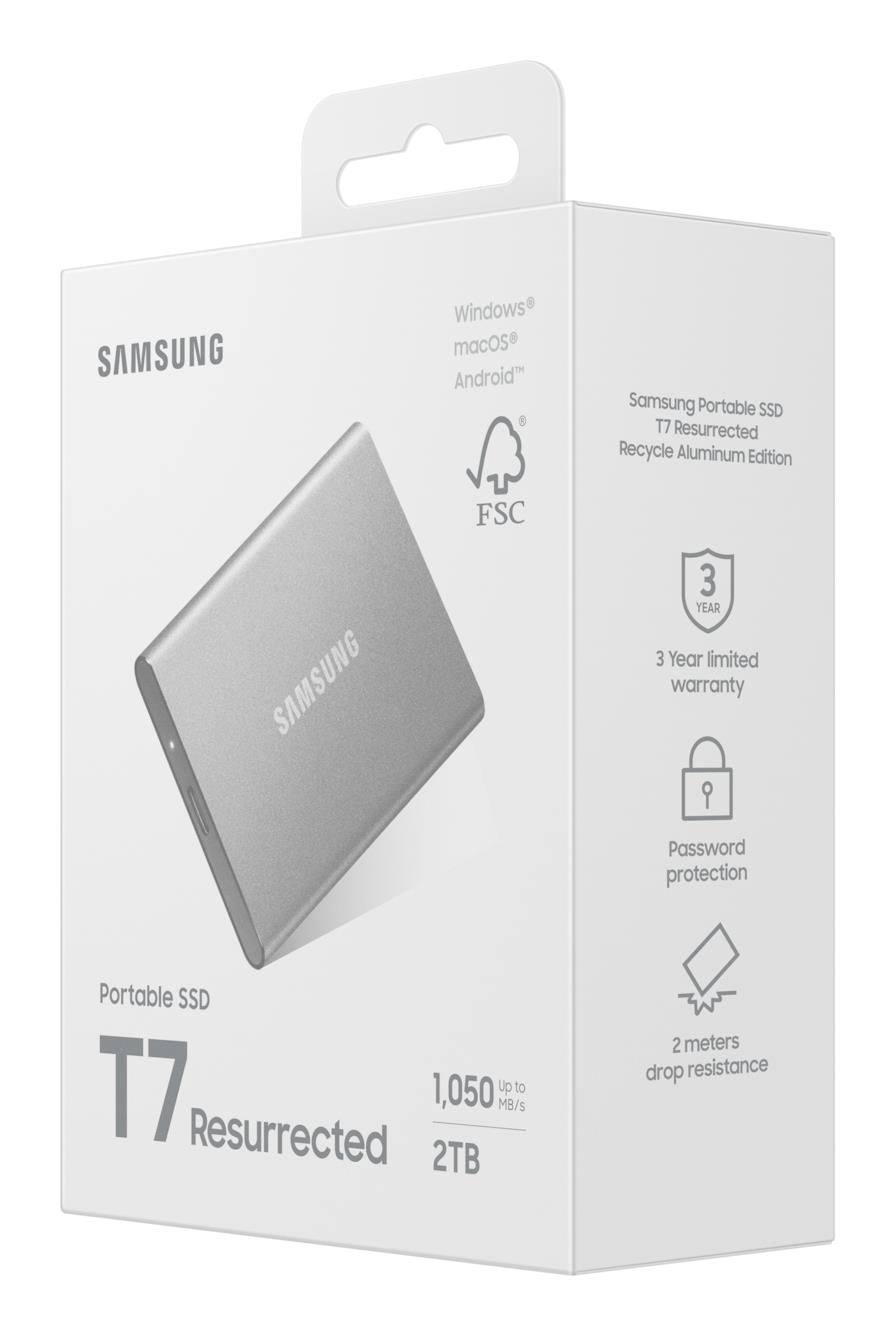 External SSD SAMSUNG Read speed 1050 MB/s Write speed 1000 MB/s 2000 GB MU-PD2T0G/WW