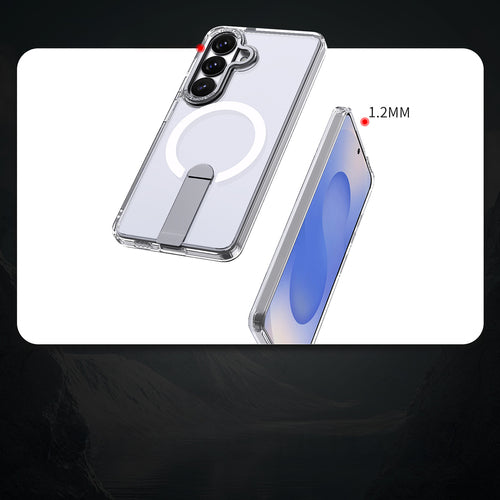 Hybrid Armor X Case for Samsung Galaxy S26 Plus with Stand, Compatible with MagSafe - Transparent — Hurtel