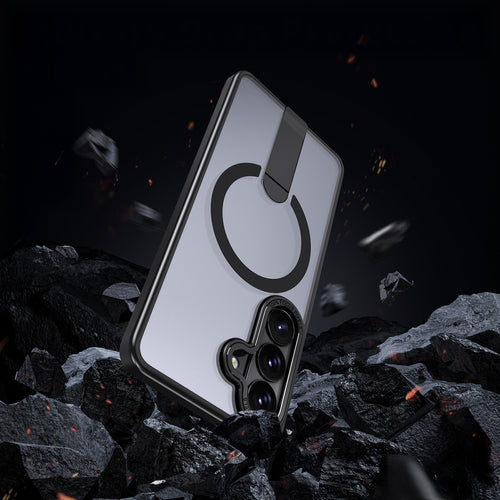 Hybrid Armor X Case for Samsung Galaxy S26 Plus with Stand, Compatible with MagSafe - Black — Hurtel