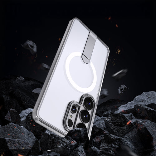 Hybrid Armor X Case for Samsung Galaxy S26 Ultra with Stand, Compatible with MagSafe - Transparent — Hurtel