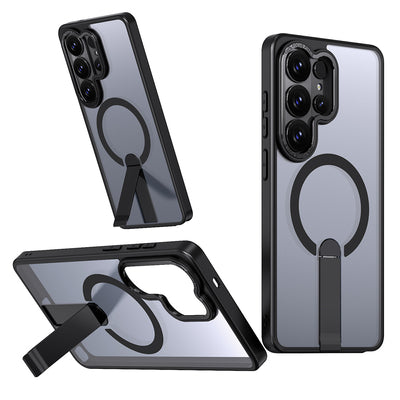 Hybrid Armor X Case for Samsung Galaxy S26 Ultra with Stand, Compatible with MagSafe - Black — Hurtel