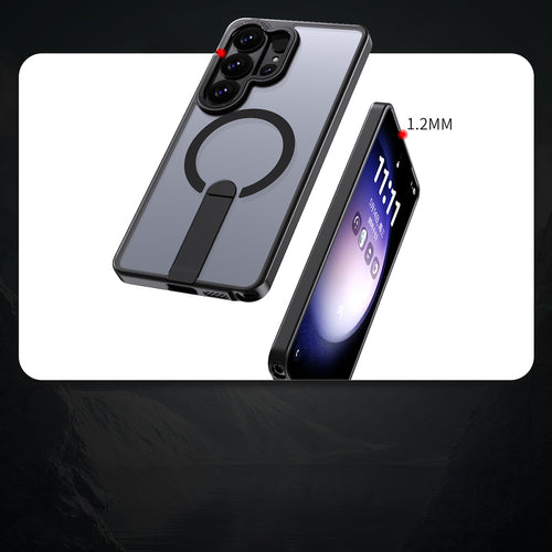 Hybrid Armor X Case for Samsung Galaxy S26 Ultra with Stand, Compatible with MagSafe - Black — Hurtel