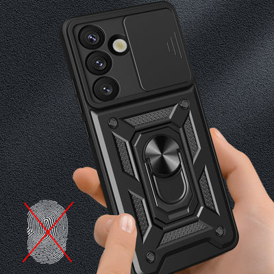 Hybrid Armor Camshield Case for Sasung Galaxy S26 Plus - Black — Hurtel