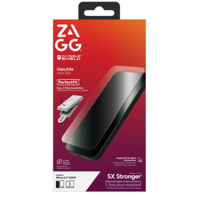 ZAGG Invisibleshield Glass Elite tempered glass for iPhone 17