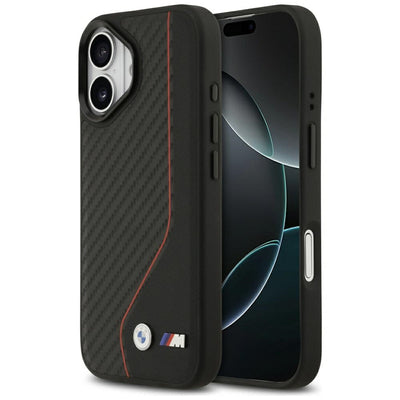 BMW M Carbon Line & Logo MagSafe Case for iPhone 17 - Red