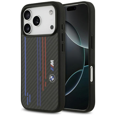 BMW M Kevlar Lines & Logo MagSafe Case for iPhone 17 Pro - Black