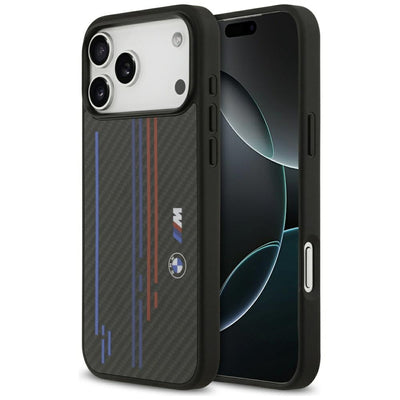 BMW M Kevlar Lines & Logo MagSafe Case for iPhone 17 Pro Max - Black