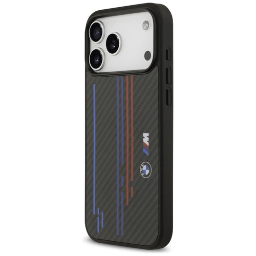 BMW M Kevlar Lines & Logo MagSafe Case for iPhone 17 Pro Max - Black
