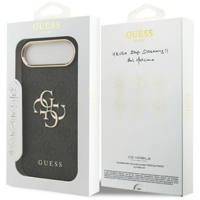 Guess 4G Big 4G Classic Logo Case for iPhone Air - Black and Gold