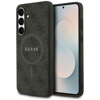Guess 4G Ring Classic Logo MagSafe case for Samsung Galaxy S25 FE - black
