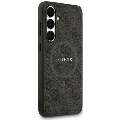 Guess 4G Ring Classic Logo MagSafe case for Samsung Galaxy S25 FE - black
