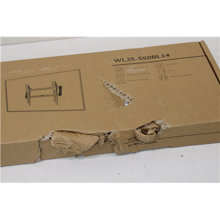 SALE OUT. Neomounts LEVEL-550 WL35-550BL14 Tiltable TV mount wall - 32-75" - max 60 kg - VESA 100x100-400x400 - d 3,3 cm