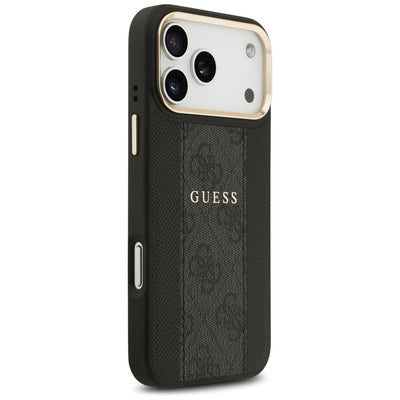 Guess 4G Stripe MagSafe case for iPhone 17 Pro Max - black