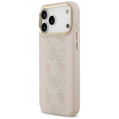 Guess 4G Stripe MagSafe Case for iPhone 17 Pro Max - Pink