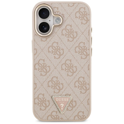 Guess 4G Triangle Logo MagSafe Case for iPhone 17 - Rose Gold