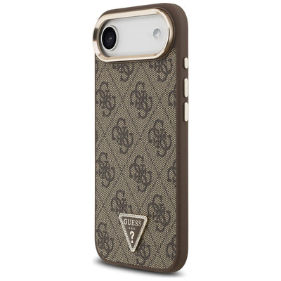 Guess 4G Triangle Logo MagSafe Case for iPhone Air Brown - Gold