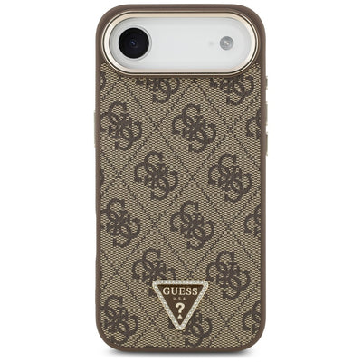 Guess 4G Triangle Logo MagSafe Case for iPhone Air Brown - Gold