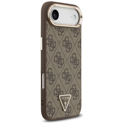 Guess 4G Triangle Logo MagSafe Case for iPhone Air Brown - Gold