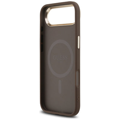 Guess 4G Triangle Logo MagSafe Case for iPhone Air Brown - Gold
