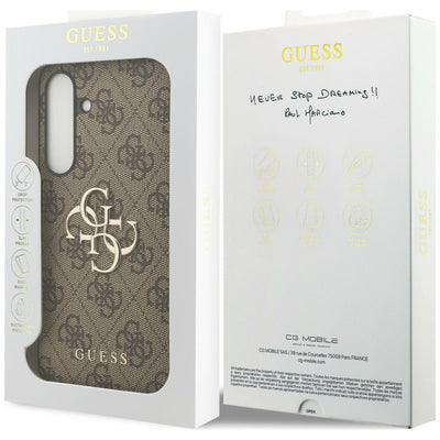 Guess Big 4G Classic Logo Case for Samsung Galaxy S25 FE - Brown