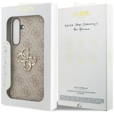 Guess Big 4G Classic Logo Case for Samsung Galaxy S25 FE - Pink