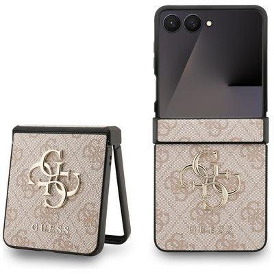 Guess Big 4G Logo Classic Logo Case for Samsung Galaxy Z Flip 7 - Pink