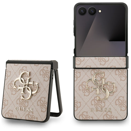 Guess Big 4G Logo Classic Logo Case for Samsung Galaxy Z Flip 7 - Pink