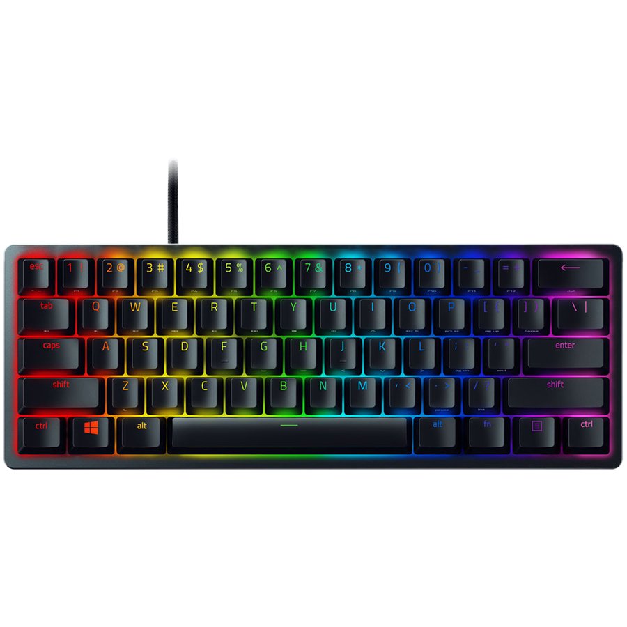 Razer Huntsman Mini (Red Switch), US Layout, Black, Razer Optical Switch, Razer Chroma customizable backlighting w/ 16.8 mill