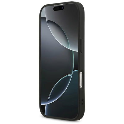 Guess Fixed Glitter Big 4G case for iPhone 17 - black
